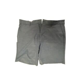 Burnside Mens Performance Golf Shorts Blue Heathered Space Dye Size 40 Active